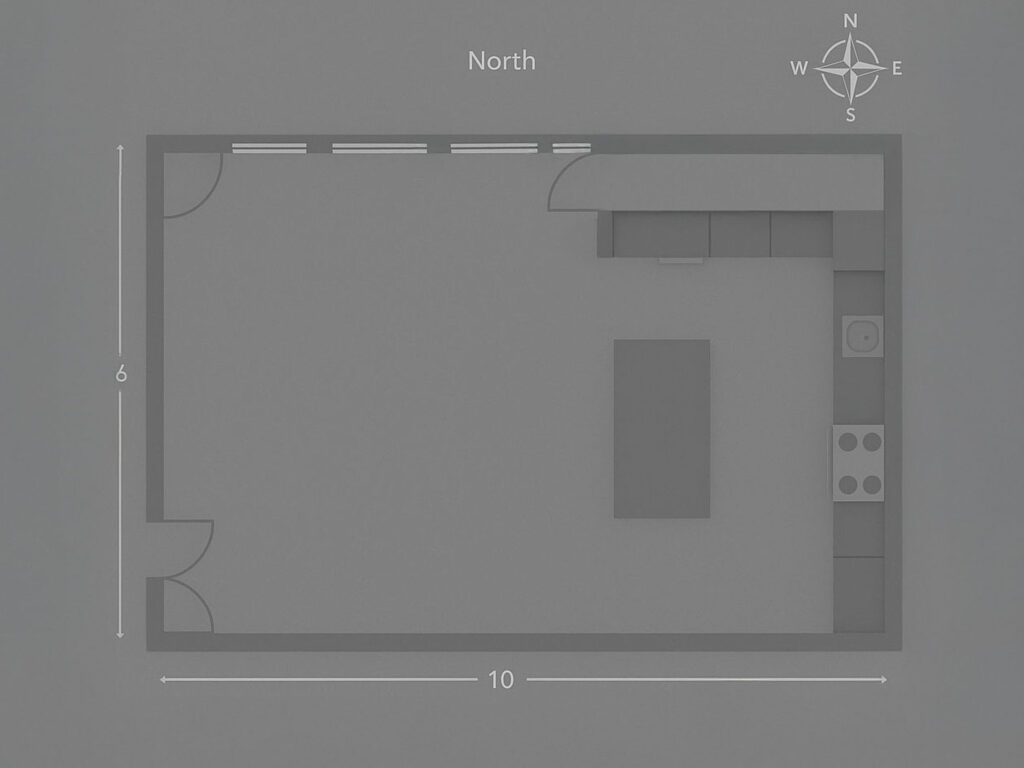 Kemble House food photography studio floorplan floor plan